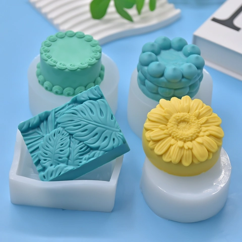Silicone Molds For Handmade Soap Candle Making DIY Flower Monstera Leaf Plaster Resin Crafting Flexible Durable