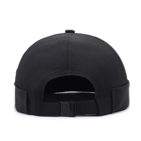 Gorro Docker De Algodón Unisex Sin Ala Gorra Landlord Ajustable Retro Streetwear Miki Hat Decoración Parche Color Sólido