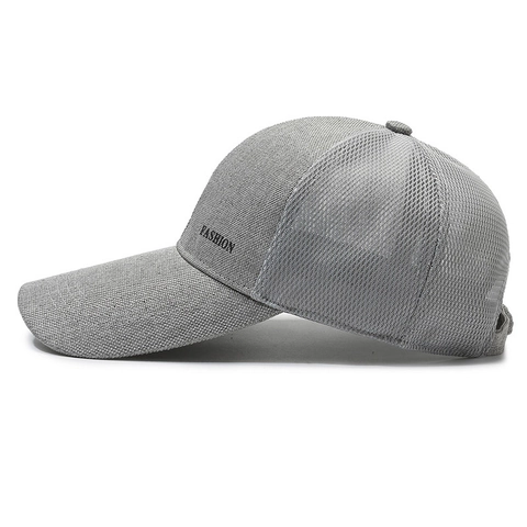 Cappello Da Baseball In Rete Da Uomo Tesa Lunga Parasole Traspirante Cappello Sportivo Da Pesca Regolabile Moda