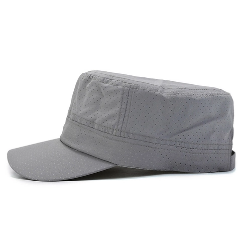 Gorra Cadet De Malla Para Hombre Transpirable De Secado Rápido Sombrero De Sol Exterior Ajustable Color Sólido
