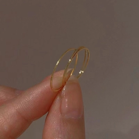 Anelli Minimalisti In Rame Extra Sottili Lisci Stile Coreano Gioielli Per Nocche Per Donne Uomini