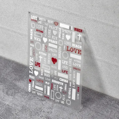 Nail Art Stickers Ultra Thin Adhesive 5D Embossed Graffiti Lettering Heart Patterns Minimalist Japanese Style DIY Manicure
