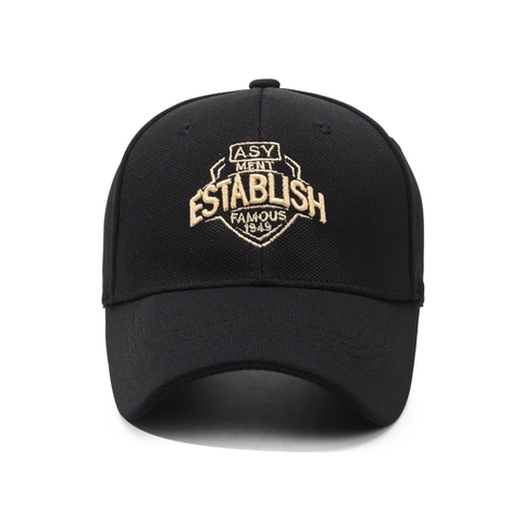 Baseball Kappe Retro Stickerei Schild Logo Verstellbare Atmungsaktive Baumwollmischung Sonnenhut Unisex
