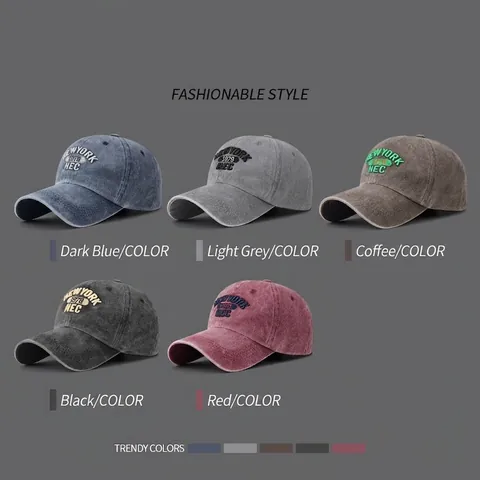 Berretto Da Baseball In Cotone Lavato Per Uomo Donna Ricamato New York 1978 Vintage Cappello Da Sole Regolabile