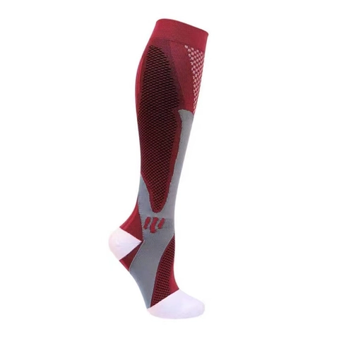 Nylon Breathable Compression Socks For Men Women Athletic Outdoor Cycling Running Sports Anti Friction Knee High Socks