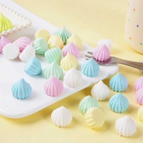 Simulation Meringue Pagoda Candy Model PVC DIY Decoration Macaron Color Miniature Food Photo Props Dessert Ornament