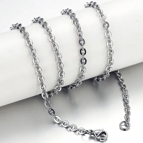 Minimalist Stainless Steel Cable Chain Necklace Unisex Fashion Jewelry With Lobster Clasp For Daily Wear