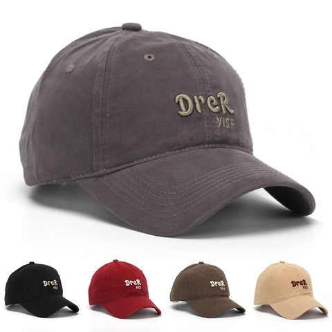 Berretto Da Baseball Cotone Lavato Ricamo Lettere 3D Cupola Morbida Regolabile Cappello Esterno Casual Per Uomini Donne
