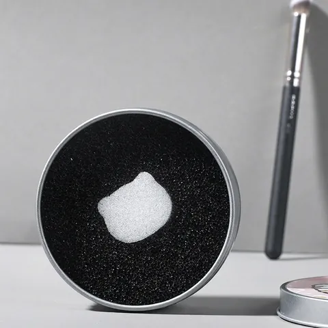 Makeup Brush Cleaner Sponge Quick Dry Cleaning Metal Tin Activated Carbon Filter For Color Switch Portable Cosmetic Tool