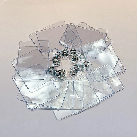 PVC Transparent Phone Lanyard Patches Universal Mobile Phone Tether Tab With Metal Grommet Anti-Lost Fixing Connector Card