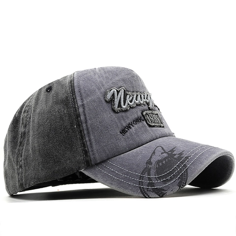Casquette De Baseball En Coton Lavé Broderie New York 1985 Style Vintage Ajustable Chapeau Soleil Pour Hommes Femmes