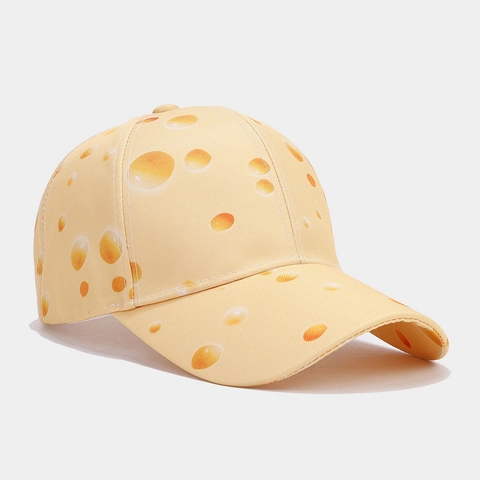 Honkbalpet Kaaspatroon Polyester Ademend Zonnescherm Verstelbaar Casual Trendy Voor Heren Dames Nieuwigheid Hoed