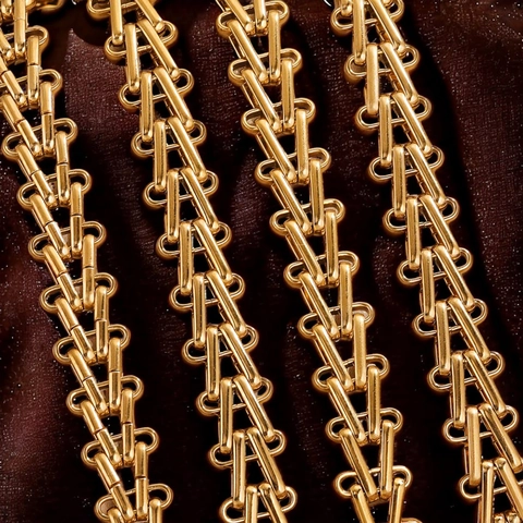 Stainless Steel Geometric Chain DIY Jewelry Making Hip Hop Necklace Bracelet Accessories