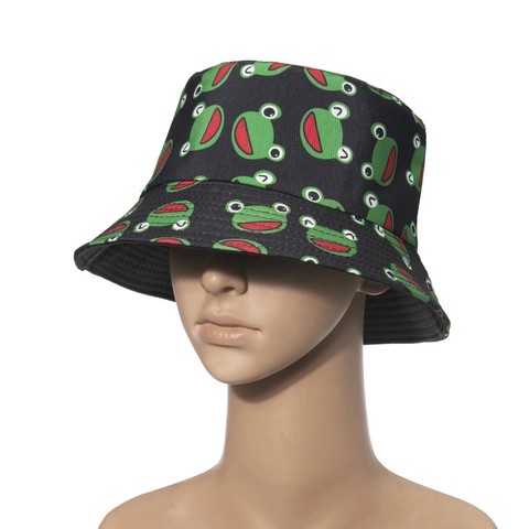 Vissershoed Polyester Zonbescherming Buiten Reizen Schattig Cartoon Patroon Voor Vrouwen Studenten