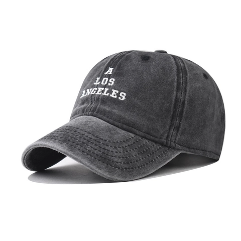 Berretto Da Baseball In Cotone Lavato Ricamato Los Angeles Retro Regolabile Cappello Da Sole Esterno Streetwear Uomini Donne