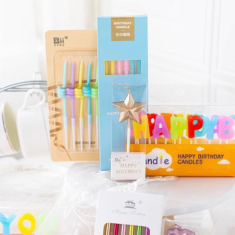Birthday Candles Bear Heart Star Alphabet Happy Birthday Spiral Musical Rotating Paraffin Wax Cake Decorating Party