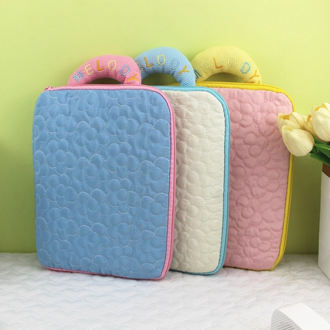 Custodia Per Laptop A Fiori Trapuntata Borsa Protettiva Per Tablet In Cotone Poliestere Borsa Ricamata