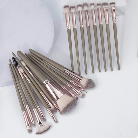 Professionelle Make-up-Pinsel Für Lidschatten Puder Verblenden Synthetikfaser Mit Kunststoffgriff Aluminiumrohr Beauty-Tools