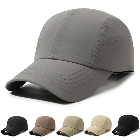 Gorra De Béisbol De Cinco Paneles Secado Rápido Poliéster Transpirable Protección Solar Deporte Al Aire Libre Ajustable Unisex