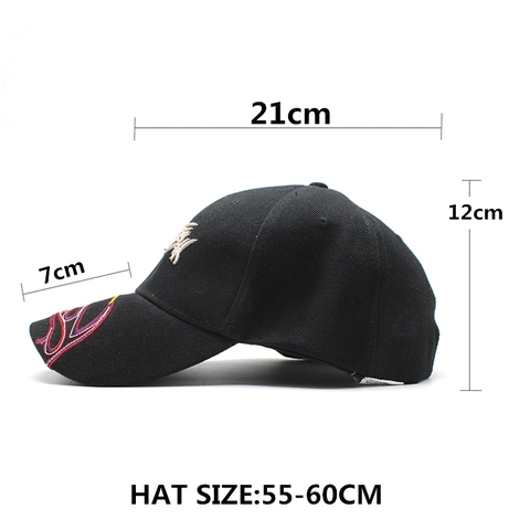 Fishbone Embroidery Baseball Cap Acrylic 3D Fish Bone Outdoor Sporty Sun Protection Adjustable Peak Hat For Men Women
