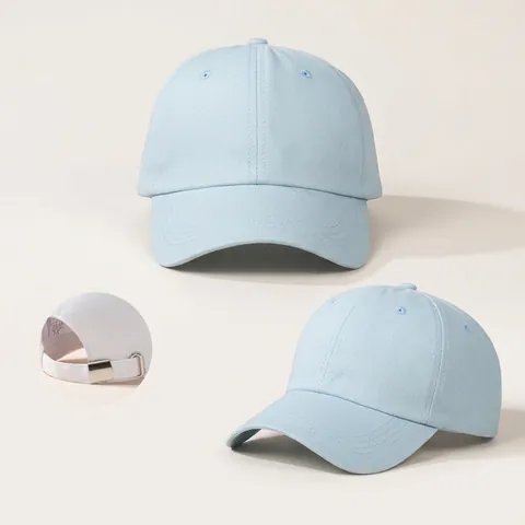 Classic Baseball Cap 100 Percent Cotton Sun Protection Adjustable Solid Color Breathable Outdoor Casual Unisex Hat