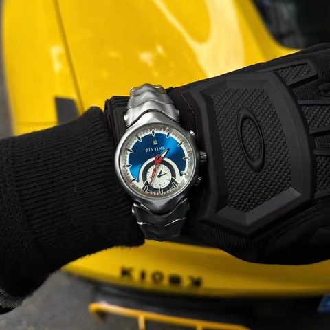 Herren Quarz Uhr Asymmetrisch Legierung Leuchtend Wasserdicht Kalender Retro Mode Y2K Millennium Unregelmäßige Gehäuse