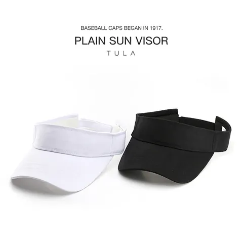Visière De Soleil En Coton Respirant Protection UV Réglable Couleur Unie Casquette De Sport Extérieur Hommes Femmes