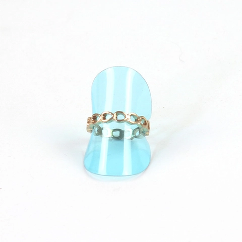 Plastic Ring Display Stand Holder Arc Shape Jewelry Storage Organizer For Shop Showcase