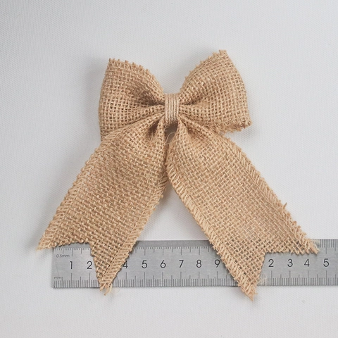 Fiocchi Di Tela Di Iuta Naturale Coda Di Rondine Rustico Fiocco In Iuta Per Fai Da Te Decorazione Albero Di Natale Ornamento Regalo Matrimonio
