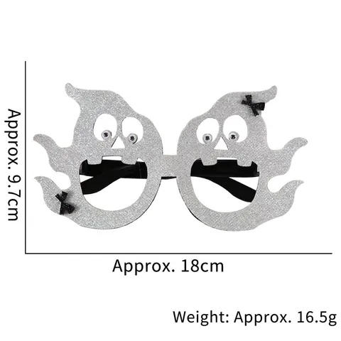 Halloween Decoratieve Brilmonturen Glitter Pailletten Grappige Feestaccessoires Pompoen Geest Spin Vleermuis Kostuum