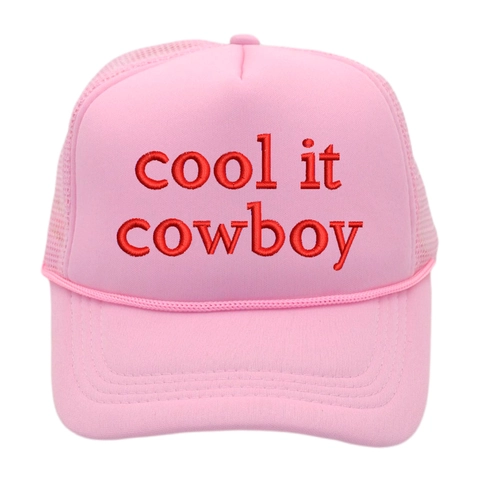 Cappello Trucker Ricamato Cool It Cowboy Rete Traspirante Cappello Da Baseball Retro Estate Protezione Solare Donna