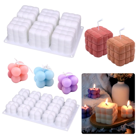 Moule En Silicone Bulle Cube Magique Canapé Pour DIY Fabrication De Bougies Gâteau Mousse Cuisson Chocolat Savon Blanc