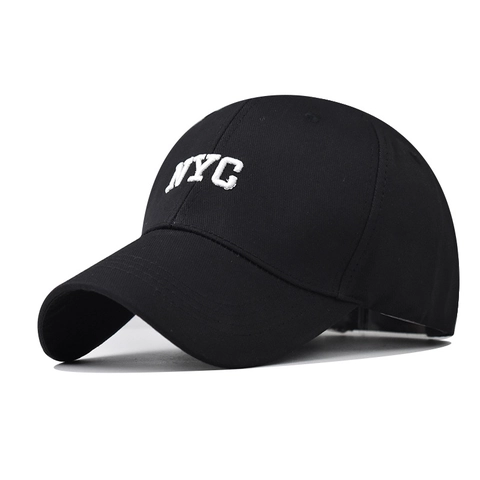 NYC Letter Embroidery Baseball Cap Cotton Twill Casual Curved Brim Adjustable Strap Fashion Sun Hat For Men Women