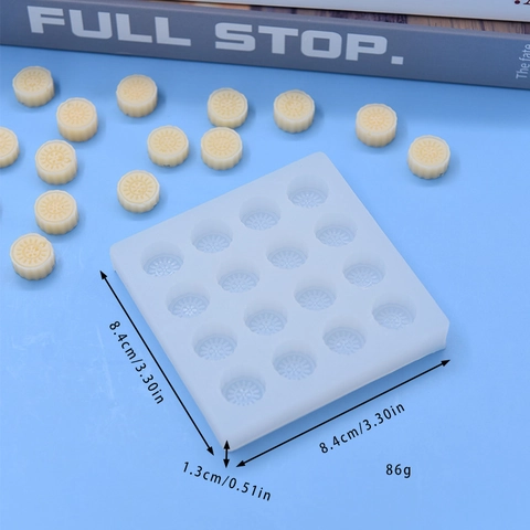Blumenmuster Silikonform Für Schokolade Fondant Kuchen Backen Basteln Durchscheinend Weiß