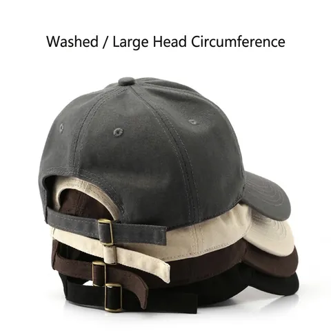 Washed Cotton Baseball Cap Adjustable Vintage Solid Color Sun Protection Outdoor Sport Dad Hat For Men Women Unisex