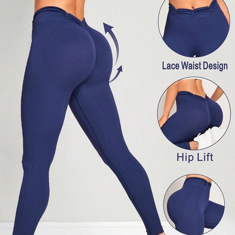 Women Seamless Yoga Leggings High Waist Tummy Control Scrunch Butt Lift Nylon Spandex Fitness Gym Running Pants