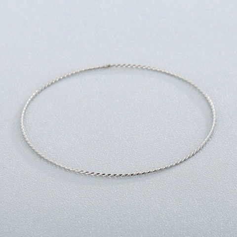 Anneau Rond En Corde Torsadée En Acier Inoxydable Accessoires De Fabrication De Bijoux Bricolage Grand Cercle Cerceau Simple Mode