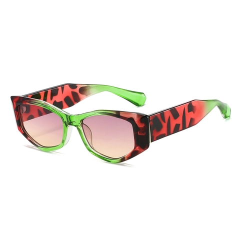 Occhiali Da Sole Cat Eye Montatura Geometrica UV400 Protezione PC Montatura Lenti AC Retrò Moda Streetwear All'aperto