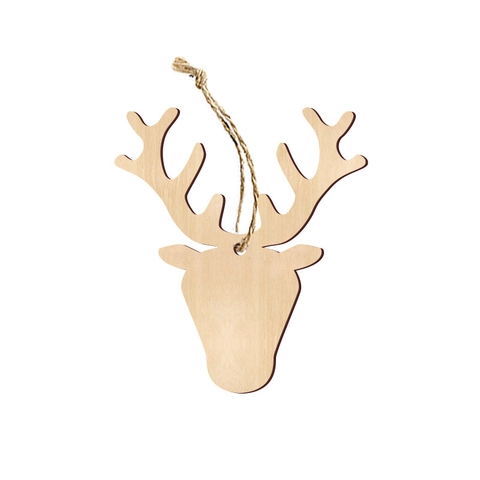Ornamenti Appesi Albero Di Natale Legno Creativo DIY Artigianato Fette Di Legno Naturale Decorazione Festa