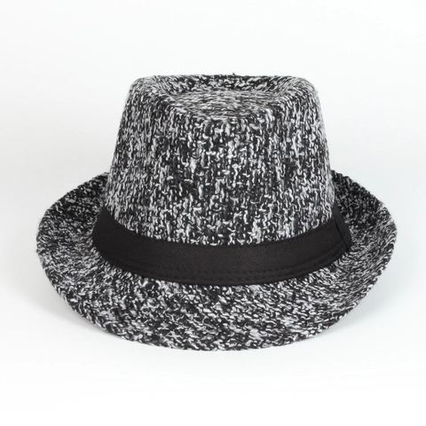 Men Classic British Style Fedora Hat Vintage Polyester Cotton Felt Jazz Hat With Ribbon Trim Casual Winter Autumn Men Hat