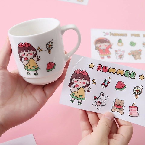 Autocollants Dessin Animé Imperméables Stickers PVC Pour Gourde Ordinateur Portable Carnet Scrapbooking Journalisation DIY Décoration