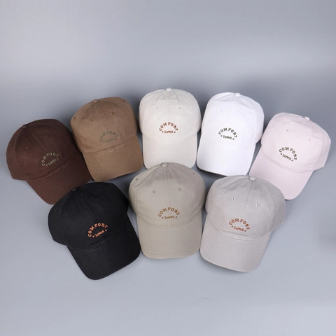 Baseball Cap Cotton Comfort Zones Letter Embroidery Adjustable Breathable Sunshade Casual Retro Hat Unisex