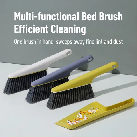 Huishoudelijke Bedreinigingsborstel En Stoffer Lange Handgreep Zachte Borstelharen Sofa Duster Desktop Veeggereedschap Kunststof