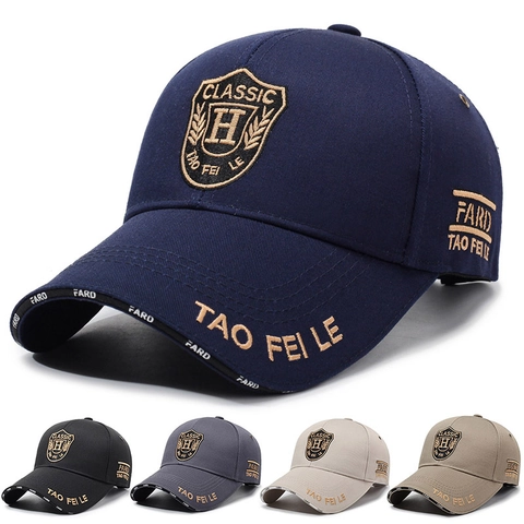 Cappello Da Baseball In Cotone Ricamo Scudo Lettera Retrò Visiera Courva Regolabile Berretto Da Sole Per Uomo Donna