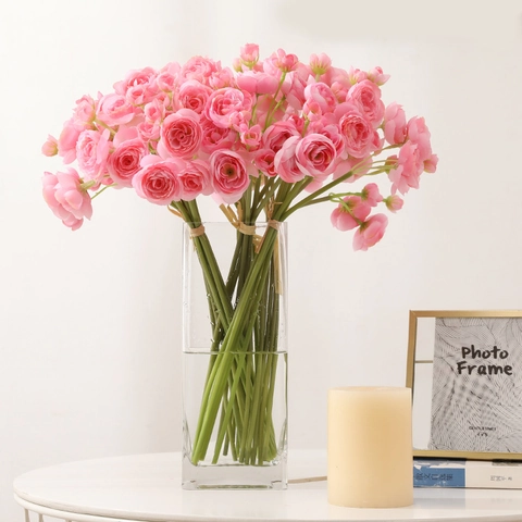 Artificial Camellia Bouquet Satin Flowers Realistic Fake Flowers For Home Wedding Decoration Photography Props Bundle
