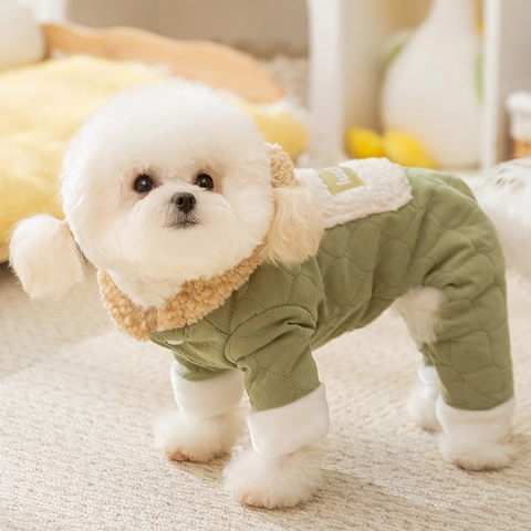 Honden Winterjas Warm Doorgestikte Huisdier Jas Met Lijnhouder Zak Capuchon Kleding Voor Kleine Middelgrote Honden Katten