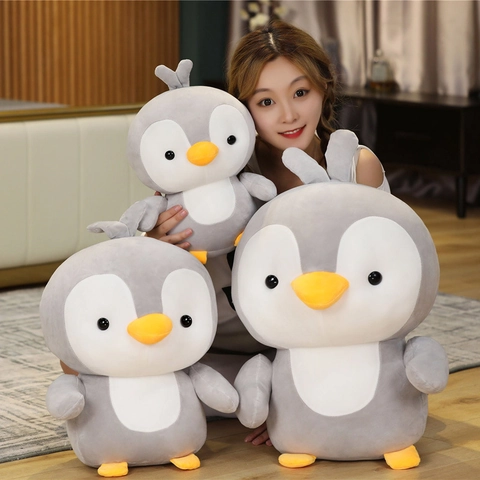 Süßes Pinguin Plüschtier Weiches Stofftier Kissen Puppe Mit PP Baumwollfüllung Für Kinder Schlafenszeit Komfort Geschenk