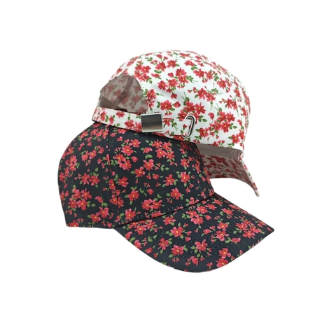 Floral Print Bucket Hat And Baseball Cap Women Polyester Sun Protection Casual Summer Outdoor Travel Fashion