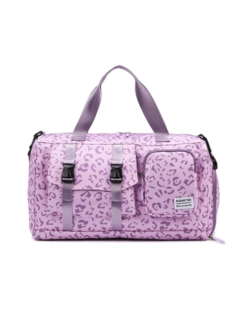 Borsone Da Viaggio Nylon Separazione Secco Umido Scomparto Per Scarpe Sport Fitness Stampa Leopardata Zebra
