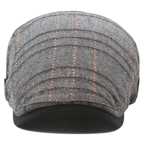 Coppola In Cotone A Quadri Traspirante Regolabile Stile Britannico Vintage Ivy Hat Per Uomo Donna Casual